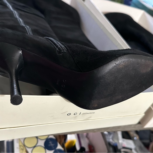 GCI black suede tall black boots very good condition - Picture 4 of 8